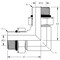 World Wide Fittings Male O-Ring Boss Adjustable to Male O-Ring Boss Adjustable 90 Deg. Union Elbow 6807X20X20 - alternate 2